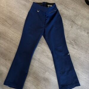 Fera Skiwear Vintage Women Wool Blend Stretch Blue Ski Snow Pants 8R